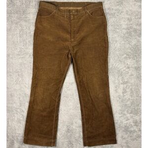 Vintage Wrangler Corduroy Pants 40x31 Bootcut Rockabilly 70s 80s Talon USA Disco